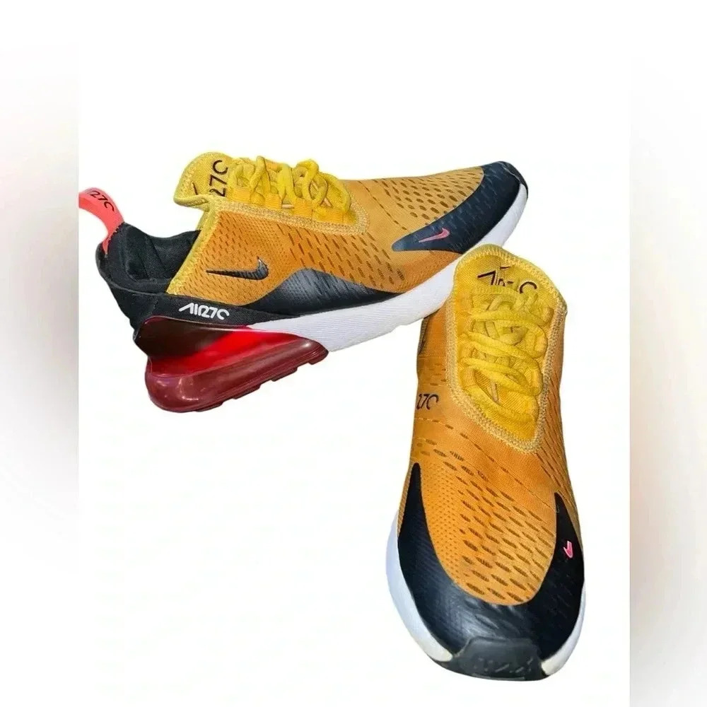 Nike Air Max 270 Tiger Men's University Gold & Red - Picture 3 of 4